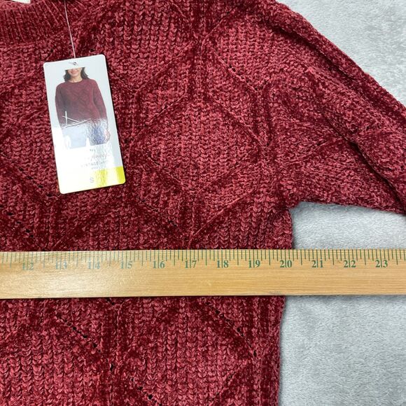 Weatherproof Women's S Pullover Sweater Red H1020 - Picture 4 of 9